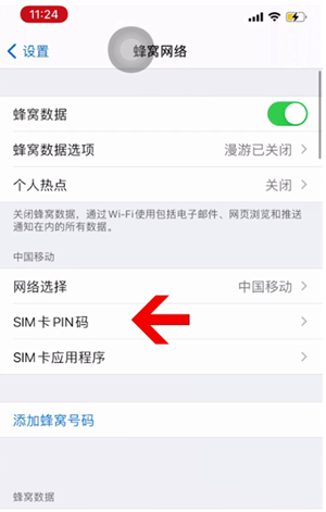 同仁苹果14维修网分享如何给iPhone14的SIM卡设置密码 