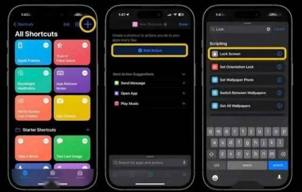 同仁苹果14锁屏维修店分享iPhone14升级iOS16.4后如何创建锁屏快捷方式 